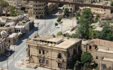 Concrete buildings in Aleppo, Syria