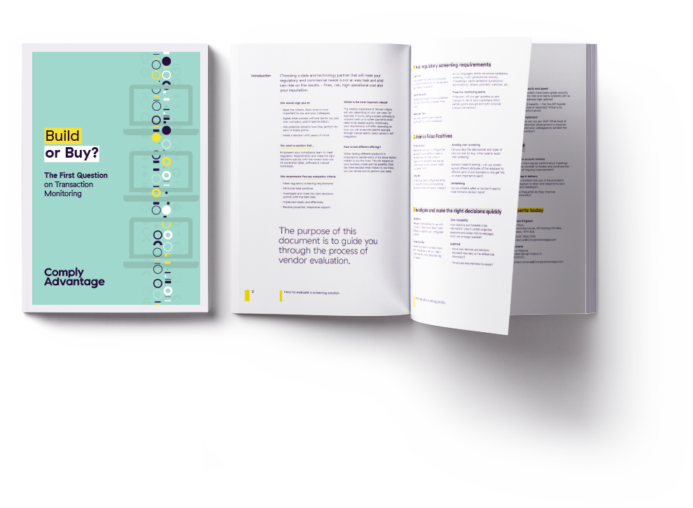 Transaction Monitoring Build or Buy